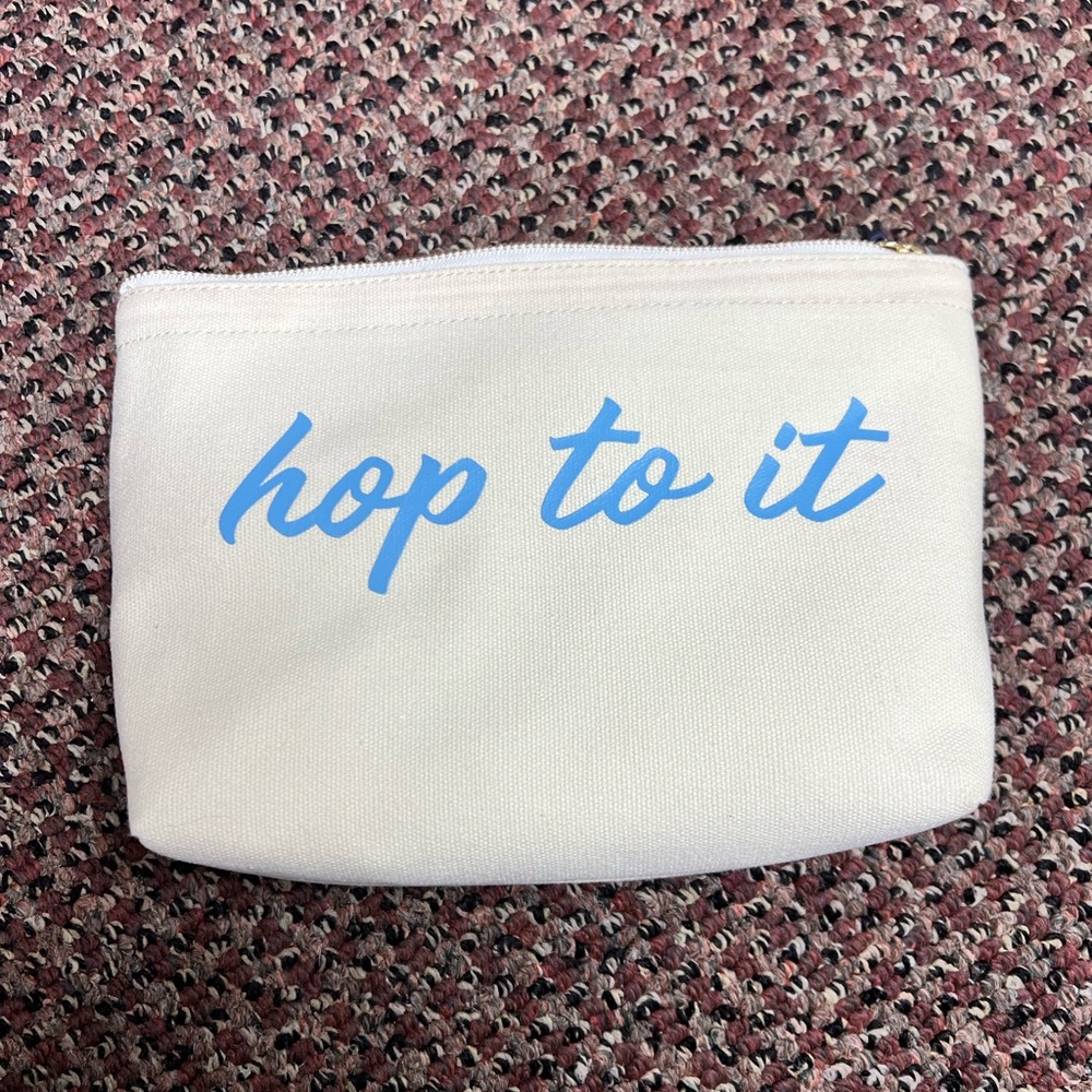 Hop to It cosmetic pouch